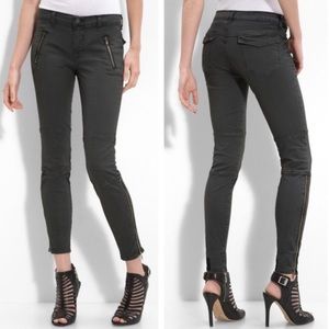 J Brand Agnes Moto Zip Skinny Jeans, 27